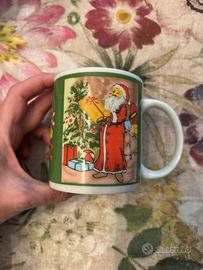 Tazza babbo Natale ceramica vintage