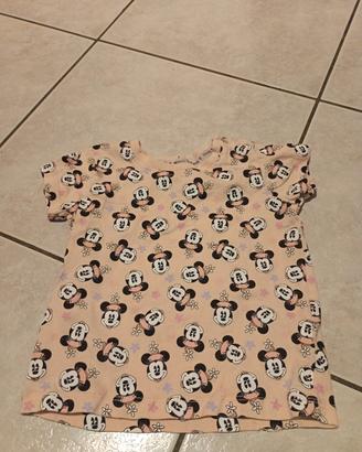 Maglietta maniche corte Minnie Mouse Disney