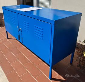 Mobile armadietto metallo IKEA PS blu con chiavi