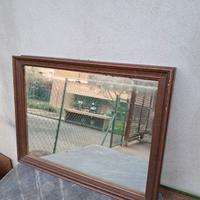 Cornice con specchio antico