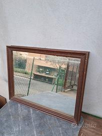 Cornice con specchio antico