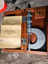 micrometro vintage URSS "calibre"MOSCA 0-25 mm