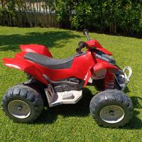 PEG PEREGO Polaris ROSSO 12 volt quad elettrico