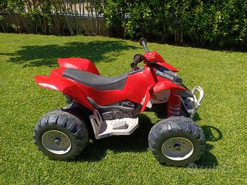 PEG PEREGO Polaris ROSSO 12 volt quad elettrico