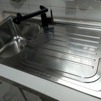 lavello in acciaio escluso rubinetto 