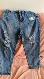 jeans larghi strappati