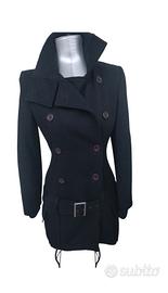 Blue Sand cappotto nero donna tg40