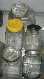 5 Vasi vetro porta caramelle e altro