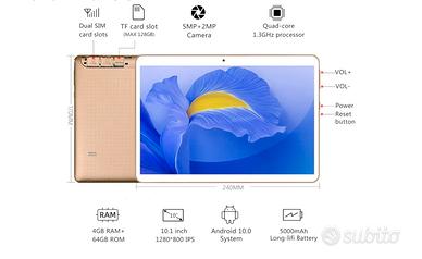 tablet 10 pollici con dual sim