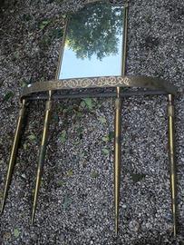 specchiera in ottone fine '900secessione ungherese