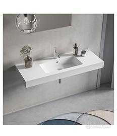 Lavandino monoblocco bianco