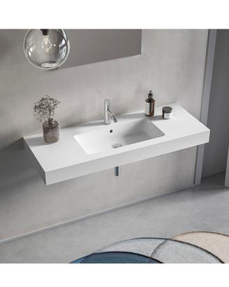 Lavandino monoblocco bianco