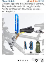 Supporto per bambini prr bici