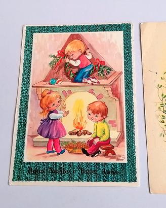 Cartoline d'auguri vintage anni 50