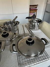 Batteria pentole acciaio inox