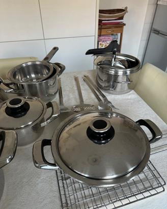 Batteria pentole acciaio inox