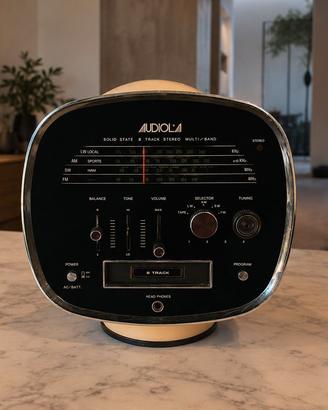 Radio stereo 8 tracce Space Age anni ’70