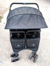 Passeggino gemellare Doppio VALCO Snap DUO Nero.
