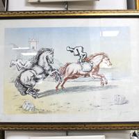 Litografia a colori G. De Chirico