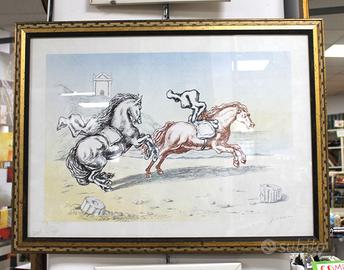 Litografia a colori G. De Chirico