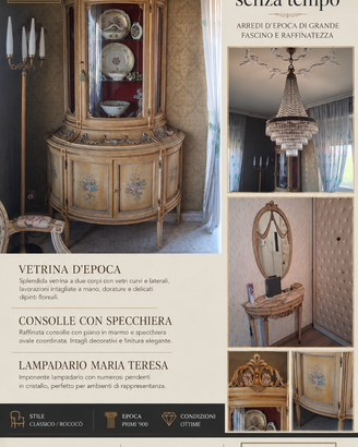 Completo mobili d’epoca 3 pezzi – Torino