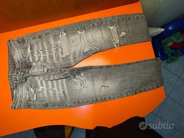 Jeans nero strappato