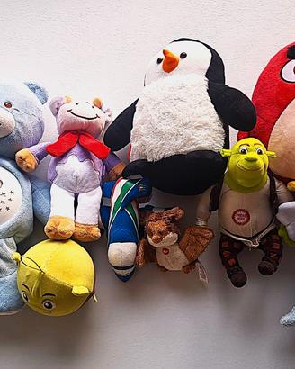 Lotto Peluche Angry Bird Shrek Frecce Tricolori