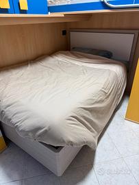 Letto 1 Piazza e Mezza con doppia testiera a led