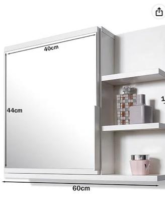 Armadietto bagno e lampada da specchio led 5W