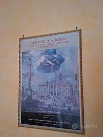 Quadro con cornice e vetro "Miracolo a Roma"