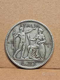 20 Lire 1927 in BB ++