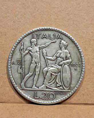 20 Lire 1927 in BB ++