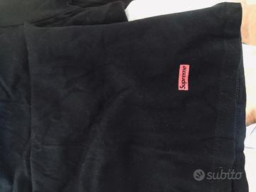 T-shirt Supreme nera originale