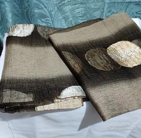 tessuto tenda semi trasparente con rombo chiaro 