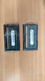 2 RAM da 2 GB PC3