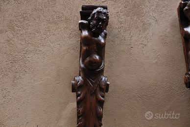 Coppia di cariatidi dei primi del 1900