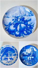 Lotto 3 piatti decorativi da collezione 
