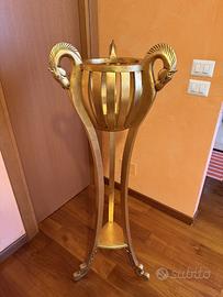 Portavaso/Fioriera Dorato - Stile Impero/Neoclassi