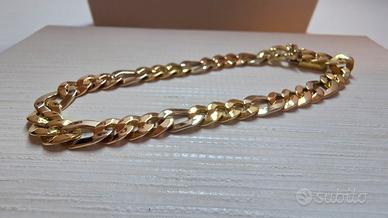 Bracciale in oro giallo rosa e bianco 750