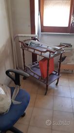 carrello mogano anni 60