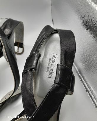 scarpe con tacco alto nero giardini 38
