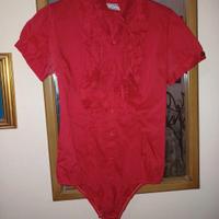 Camicia con body rossa Coconuda
