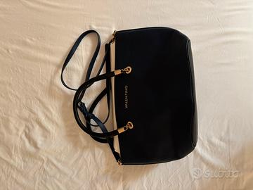 Borsa Valentino Originale - Blu Navy e Bianca