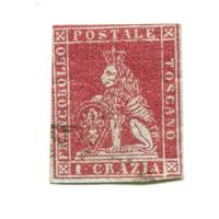 A427 - Toscana 1 crazia carta grigia 1852