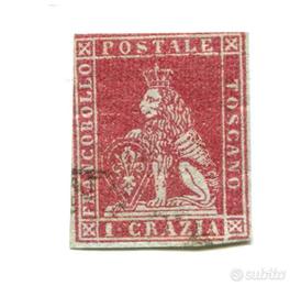 A427 - Toscana 1 crazia carta grigia 1852
