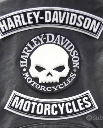 Tris Toppe Harley Davidson Termoadesive per Gilet 