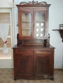 Mobile legno credenza ante vetro