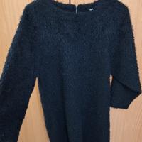 Mini abito in maglia nero