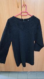 Mini abito in maglia nero