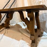 panchina antica in legno massello